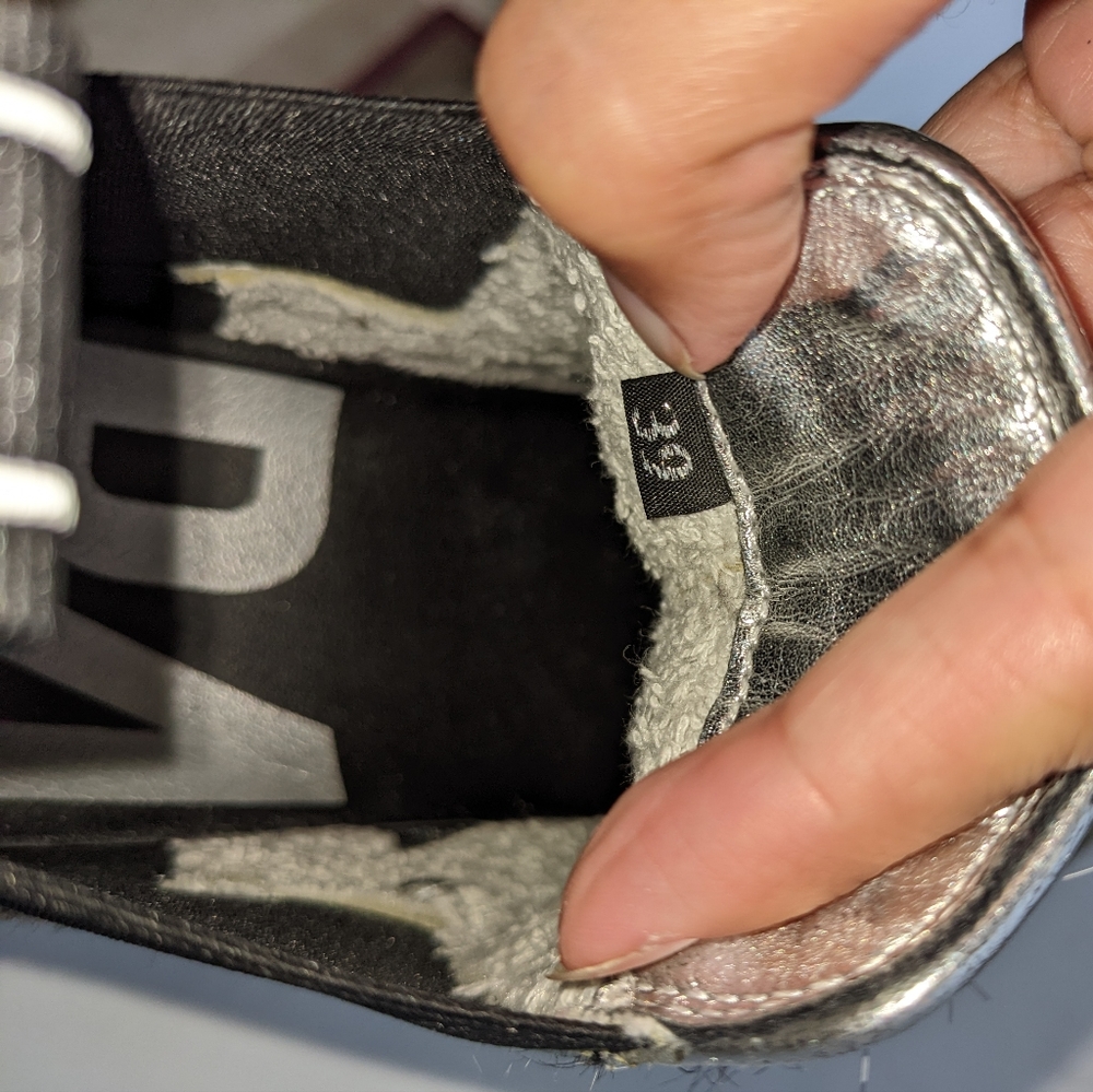 P448 Lucy high top calf hair platform sneakers - Picture 12 of 16